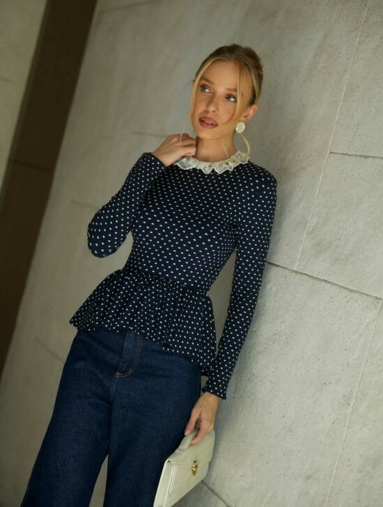 Imagem de Blusa Sônia Azul-Marinho Cloude
